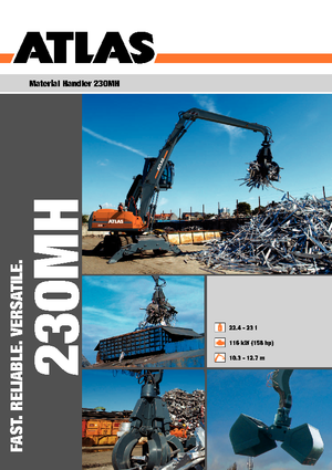 Gumikerekes kotrók Atlas 230 MH