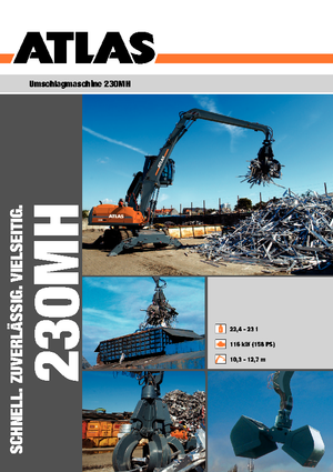 Gumikerekes kotrók Atlas 230 MH