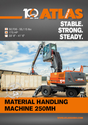 Gumikerekes kotrók Atlas 250 MH