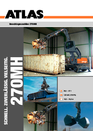 Gumikerekes kotrók Atlas 270 MH