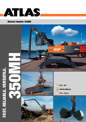 Gumikerekes kotrók Atlas 350 MH