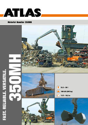 Gumikerekes kotrók Atlas 350 MH