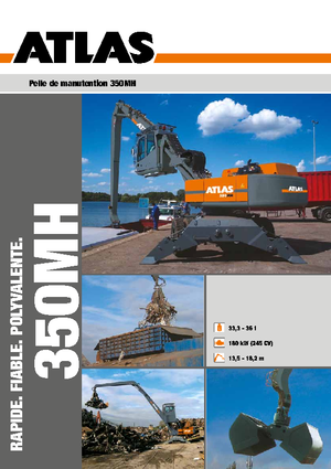 Gumikerekes kotrók Atlas 350 MH