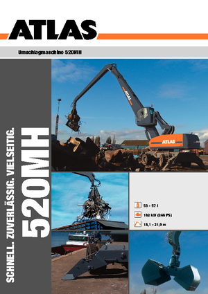 Gumikerekes kotrók Atlas 520 MH