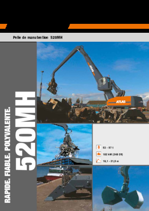 Gumikerekes kotrók Atlas 520 MH