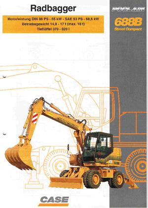 Gumikerekes kotrók Case Poclain 688 B P2AL