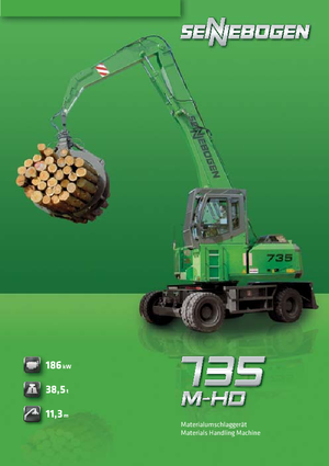 Gumikerekes kotrók Sennebogen 735 M-HD