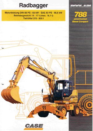 Gumikerekes kotrók Case Poclain 788 P2AL