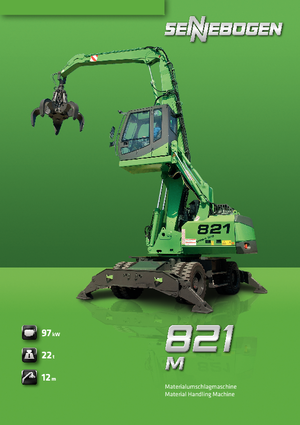 Gumikerekes kotrók Sennebogen 821 M