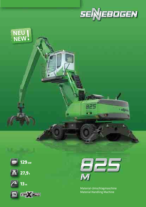 Gumikerekes kotrók Sennebogen 825 M