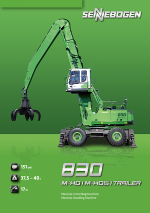 Gumikerekes kotrók Sennebogen 830 M-HD