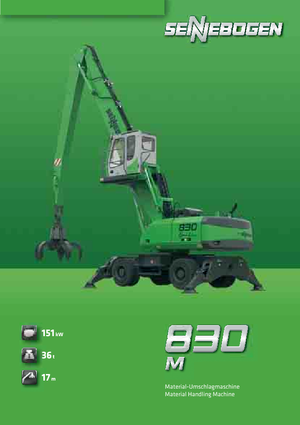 Gumikerekes kotrók Sennebogen 830 M