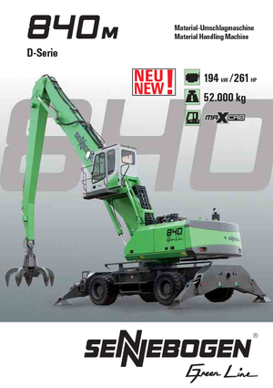 Gumikerekes kotrók Sennebogen 840 M