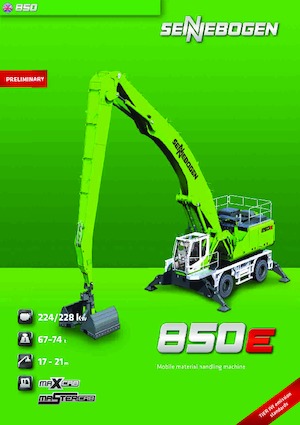 Gumikerekes kotrók Sennebogen 850 M