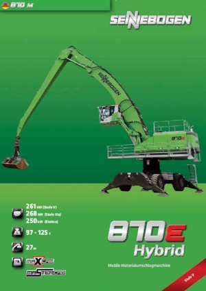 Gumikerekes kotrók Sennebogen 870 M