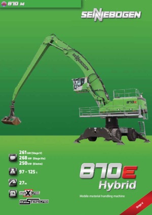 Gumikerekes kotrók Sennebogen 870 M