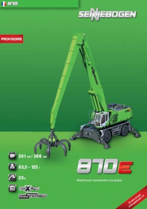 Gumikerekes kotrók Sennebogen 870 M