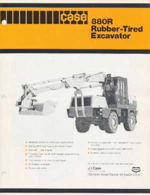 Gumikerekes kotrók Case 880R