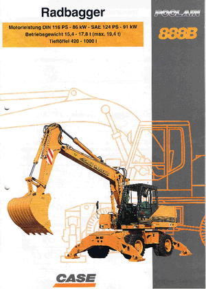 Gumikerekes kotrók Case Poclain 888 B PL