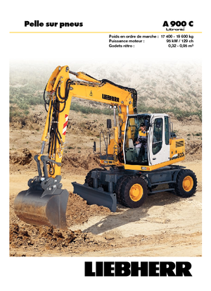 Gumikerekes kotrók Liebherr A 900 C Litronic