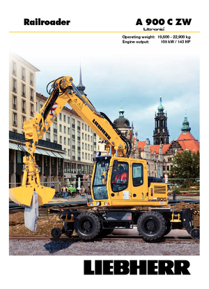 Gumikerekes kotrók Liebherr A 900 C ZW Litronic
