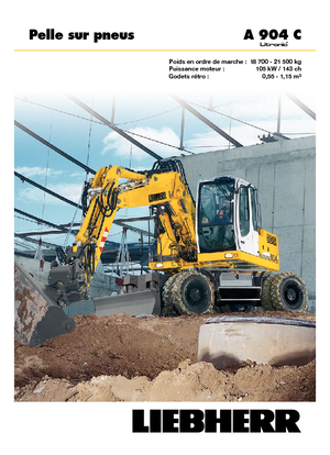 Gumikerekes kotrók Liebherr A 904 C Litronic