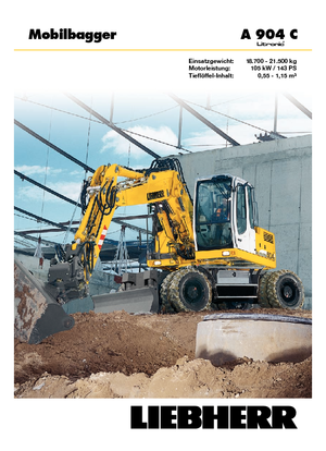 Gumikerekes kotrók Liebherr A 904 C Litronic