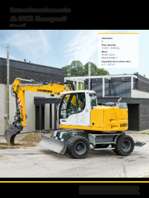 Gumikerekes kotrók Liebherr A 913 Compact Litronic