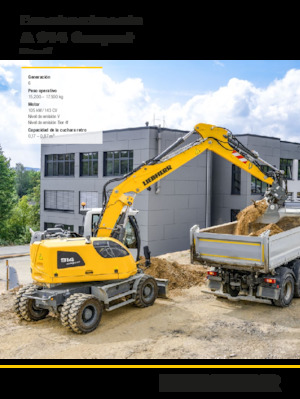 Gumikerekes kotrók Liebherr A 914 Compact Litronic G6.0
