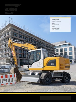 Gumikerekes kotrók Liebherr A 914 Litronic G6.0