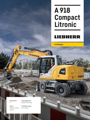 Gumikerekes kotrók Liebherr A 918 Compact Litronic 