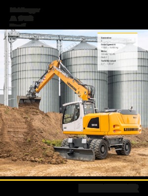Gumikerekes kotrók Liebherr A 918 Litronic G6.0
