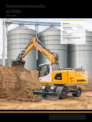 Gumikerekes kotrók Liebherr A 918 Litronic G6.0