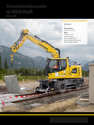 Gumikerekes kotrók Liebherr A 922 Rail Litronic G6.0