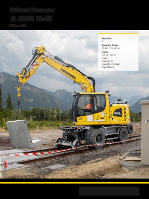 Gumikerekes kotrók Liebherr A 922 Rail Litronic G6.0