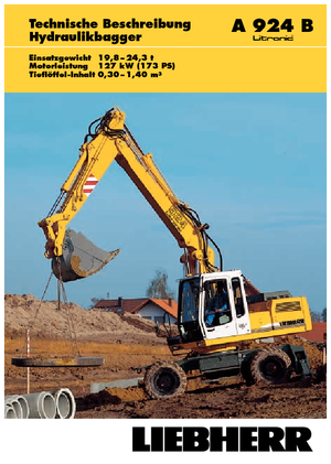 Gumikerekes kotrók Liebherr A 924 B Litonic
