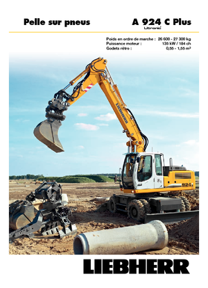 Gumikerekes kotrók Liebherr A 924 C Plus Litronic
