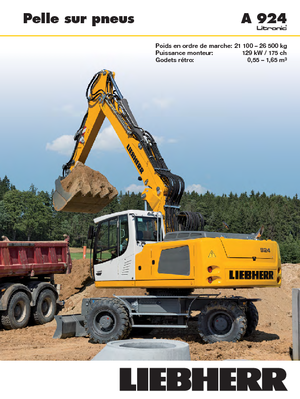 Gumikerekes kotrók Liebherr A 924 Litronic