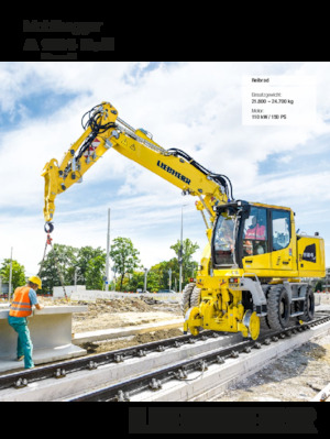 Gumikerekes kotrók Liebherr A 924 Rail Litronic