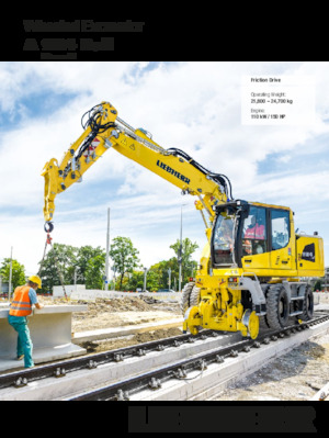 Gumikerekes kotrók Liebherr A 924 Rail Litronic