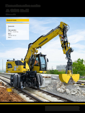 Gumikerekes kotrók Liebherr A 924 Rail Litronic G6.0