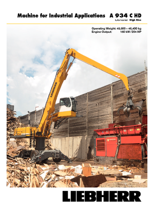 Gumikerekes kotrók Liebherr A 934 C HD Litronic High Rise
