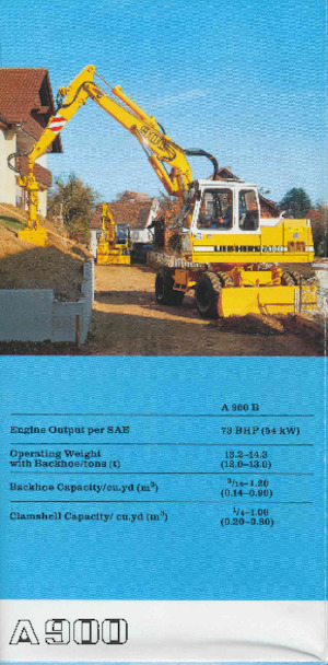 Gumikerekes kotrók Liebherr A 942