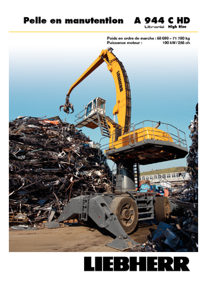 Gumikerekes kotrók Liebherr A 944 C HD Litronic High Rise