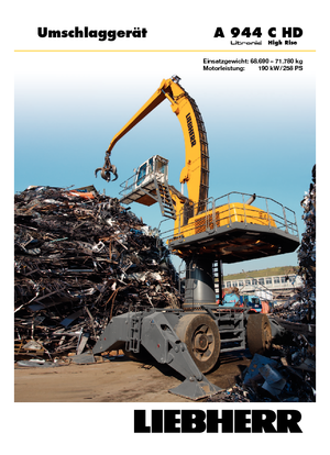 Gumikerekes kotrók Liebherr A 944 C HD Litronic High Rise