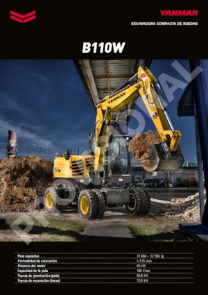 Gumikerekes kotrók Yanmar B 110 PB