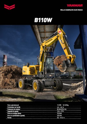 Gumikerekes kotrók Yanmar B 110 PB