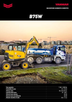 Gumikerekes kotrók Yanmar B 75 Circular