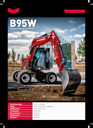 Gumikerekes kotrók Yanmar B95W TPA 