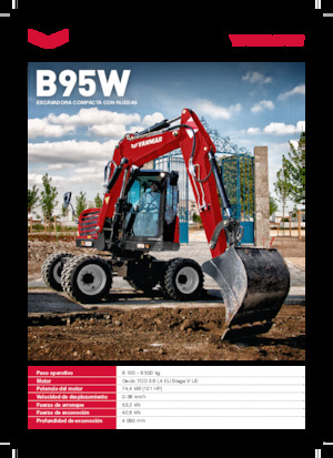 Gumikerekes kotrók Yanmar B95W TPA 